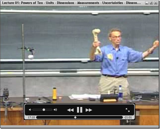Walter Lewin en plein action ;)