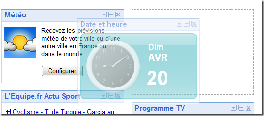 Déplacement d'un module