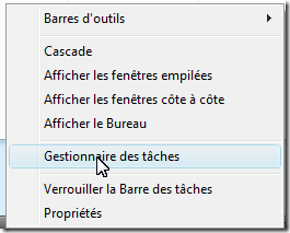 Gestionnaire des t&acirc;ches