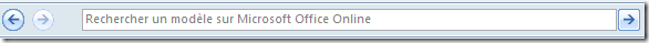 Rechercher un mod&egrave;le sur Microsoft Office Online