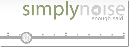 Bruit blanc sur le site simply noise